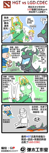 2014TI中国区预选赛战报漫画 HGT vs LGD.CDEC