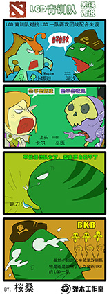 2014TI中国区预选赛战报漫画 LGD内战
