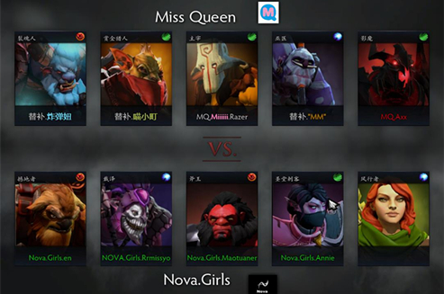 女子超级联赛第四日：MQ对阵Nova